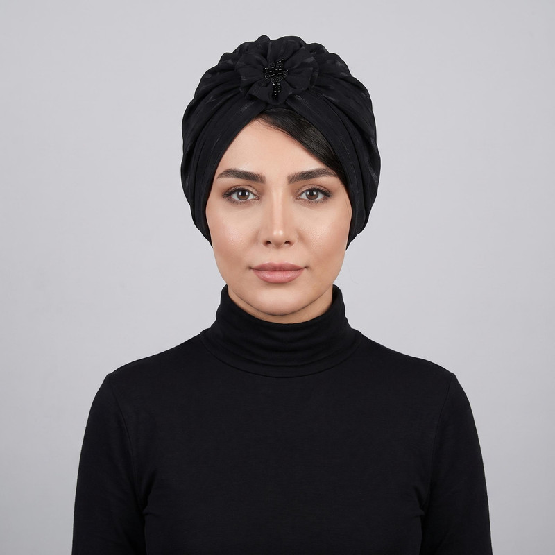 توربان مدل گیپور گل دار