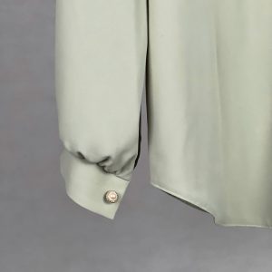 شومیز آستین بلند یقه برگردان زنانه مدل بیسیک کرپ کد AK1283