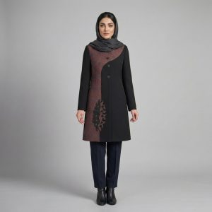 مانتو مجلسی روی زانو زنانه مدل هلنا