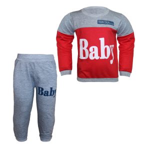 ست تی شرت و شلوار پسرانه مدل BABY کد 104