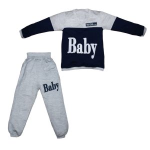 ست تی شرت و شلوار پسرانه مدل BABY کد 104