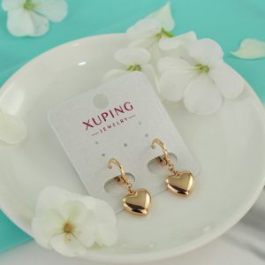 گوشواره زنانه ژوپینگ مدل قلب کد G398