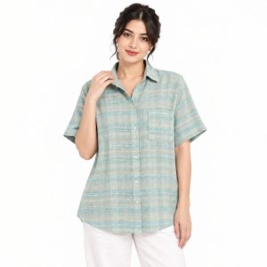 شومیز زنانه جنس نخ مدل راه راه