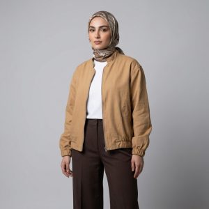 بامبر کتان زنانه فهیما مدل کژوال