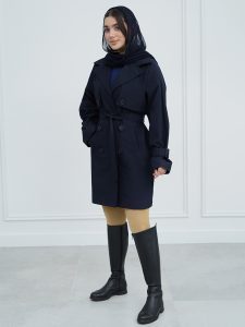 بارانی بلند کتان زارا کد 21942