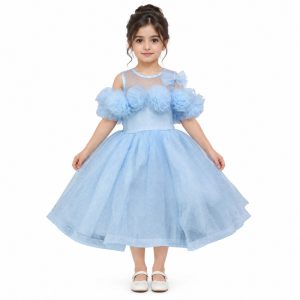 لباس مجلسی دخترانه عروسکی طرح شایلین