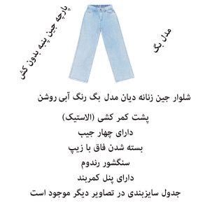شلوار جین بگ زنانه دیان مدل BA_RO