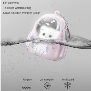 جاکلیدی طرح کیف پت چراغ دار و گربه