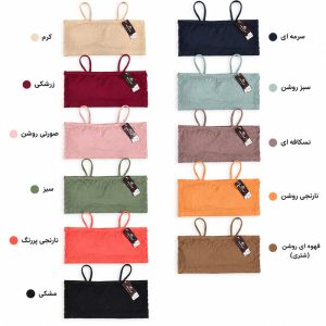 نیم تنه دکلته ورزشی زنانه بند ماکارون کد ۲۲