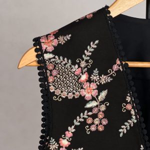 وست یقه هفت زنانه مدل کتان سوزندوزی هندی کد AK1614