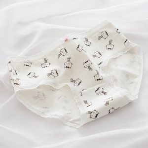 شورت زنانه مدل پنبه ضد حساسیت طرح Meow بسته 5 عددی