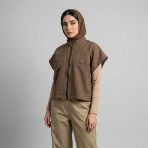 وست زنانه کرپ مدل 0121vst.krp