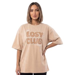 تی شرت لانگ زنانه پنبه مدل Losy Club