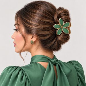 کلیپس مو زنانه مدل پلومریا شمعی مات کاتیا لوکس کد GC-35