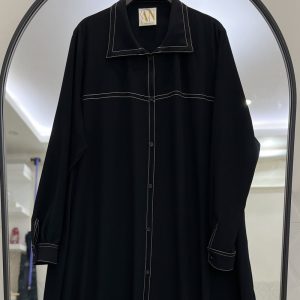 مانتو عبایی زنانه مدل اسپرت یقه دار