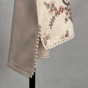 وست یقه هفت زنانه مدل کتان سوزندوزی هندی کد AK1614