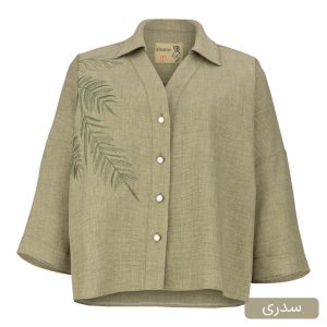 شومیز آستین بلند یقه برگردان زنانه السانا مدل پریاس کد 2555