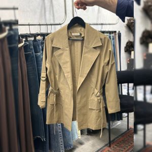 مانتو کتی کتان زنانه مدل کراپ