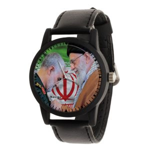 ساعت مچی عقربه ای ناکسیگو مدل سردار سلیمانی و رهبری کد LF11674