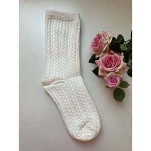 جوراب ساق بلند زنانه مدل گندمی مجموعه 6 عددی